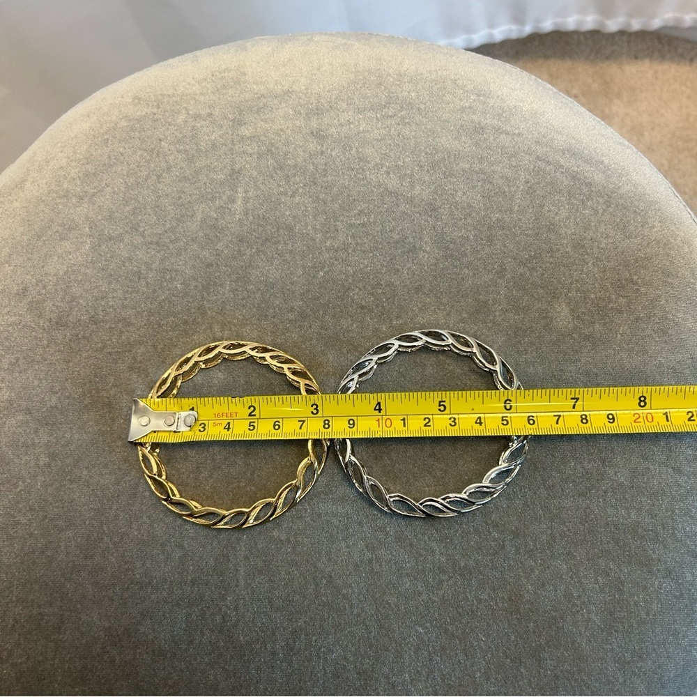 Butler Vintage silver/gold tone bangle bracelets - Picture 6 of 7